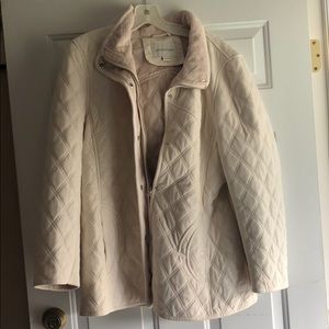 Appleseed’s Quilted Cream Hooded Coated L
